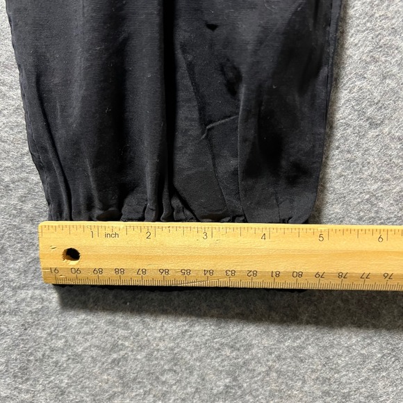 Elodie Black Jogger Pants Elastic Waist Zipper Drawstring Pockets Size M - Picture 4 of 9